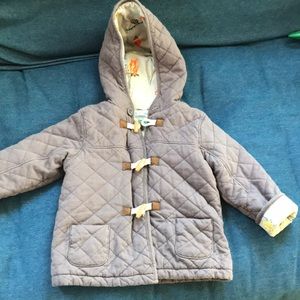 Mini Boden Quilted toggle coat size 2-3Y. Unisex